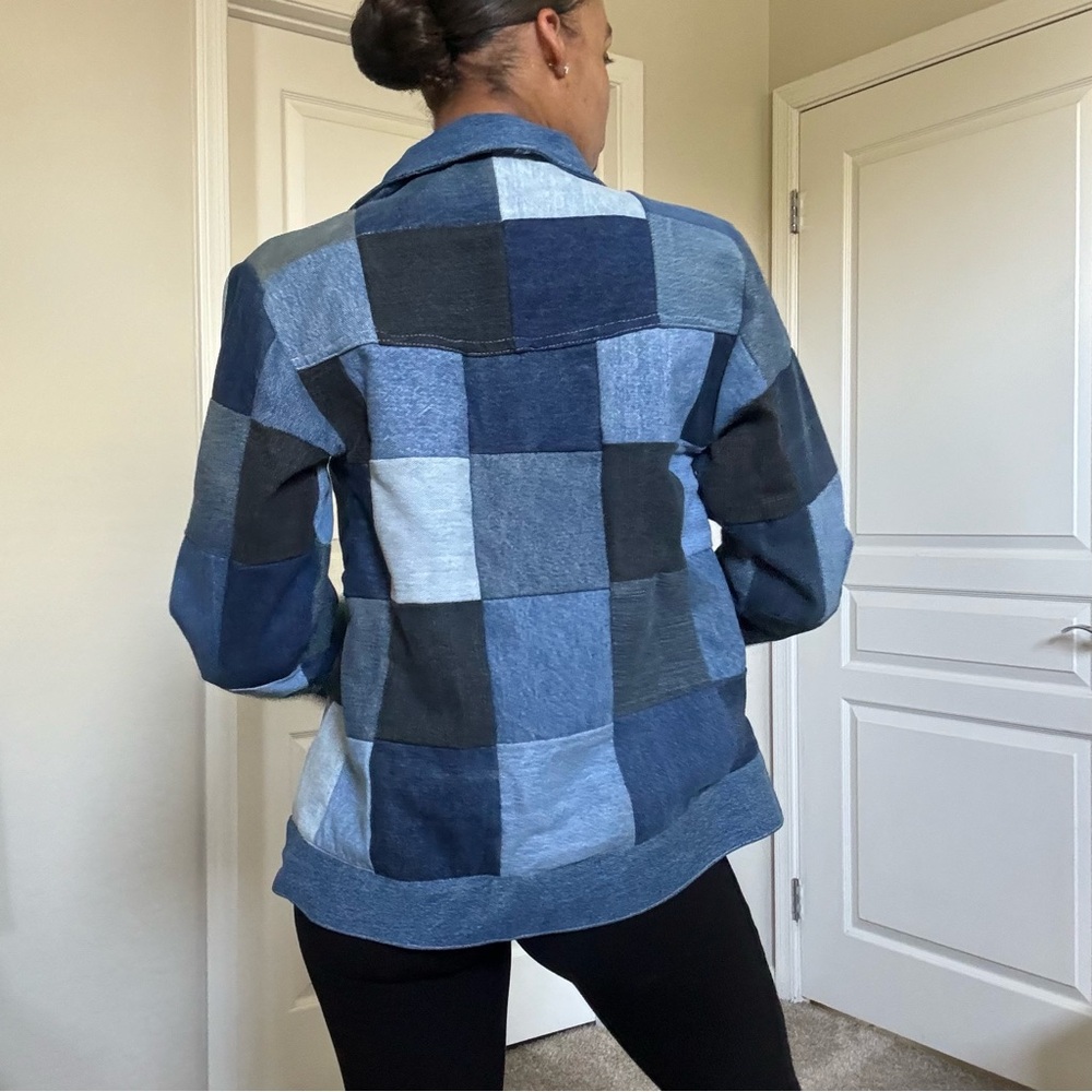 Vintage Patchwork Denim Jacket - image 8